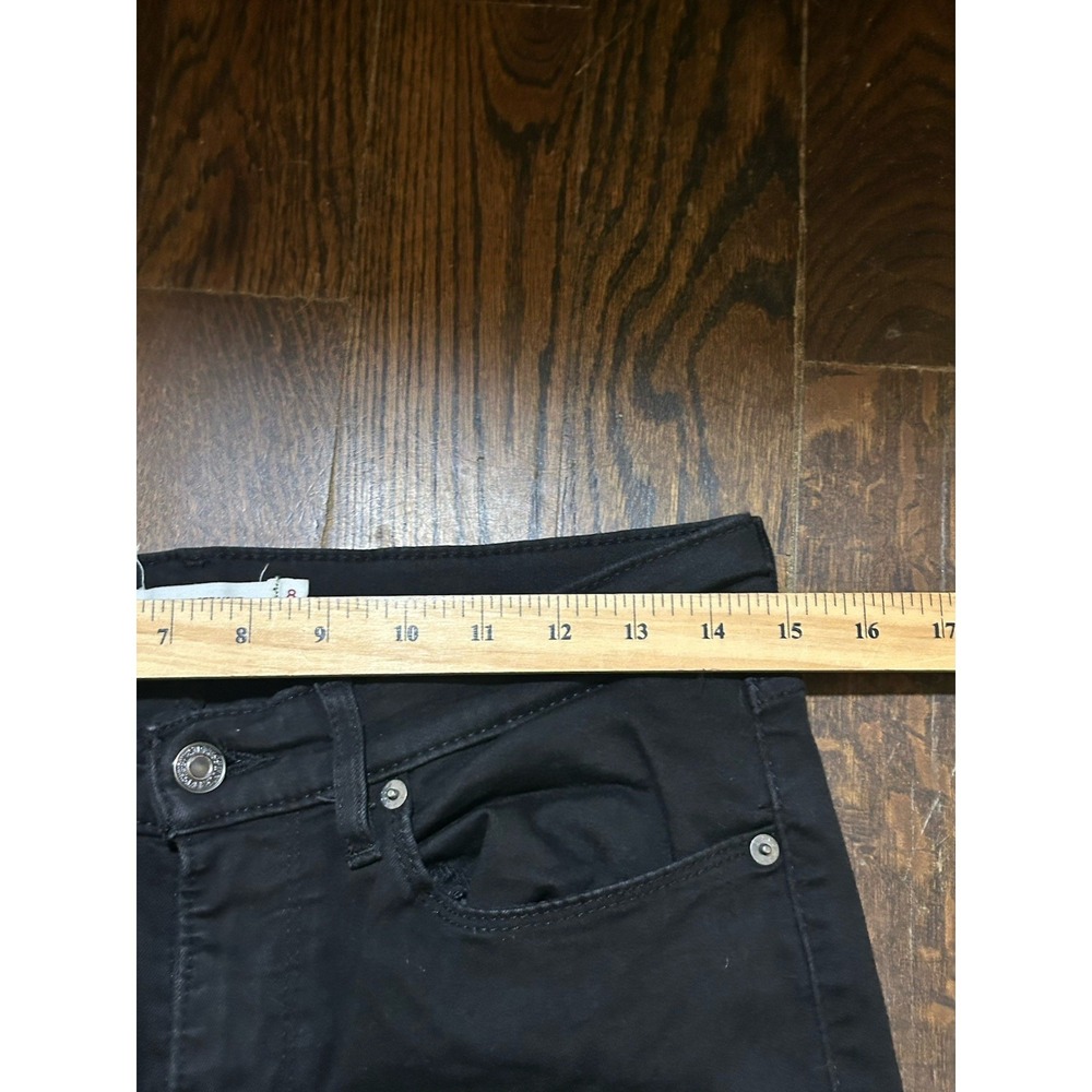 Levi's Jeans Women Size 8 (29x30) Wash Black Classic Straight Denim - Picture 3 of 6